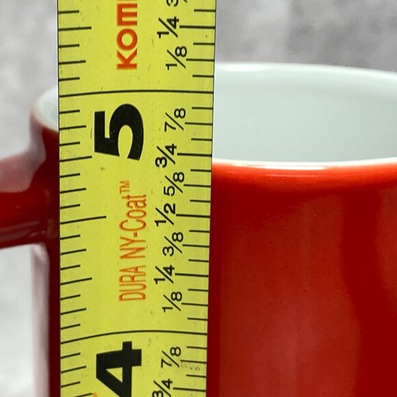 Starbucks 2014 Verismo Red/Silver Espresso Coffee Mug Cup With Ceramic Spoon 8oz - Picture 9 of 10